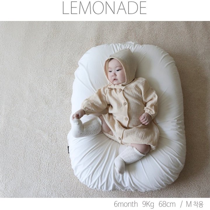 Lemonade - Korean Baby Fashion - #babyclothing - Latte Suit Bonnet Set - 12
