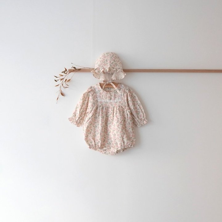 Lemonade - Korean Baby Fashion - #babyclothing - Versailles Suit Bonnet Set - 2