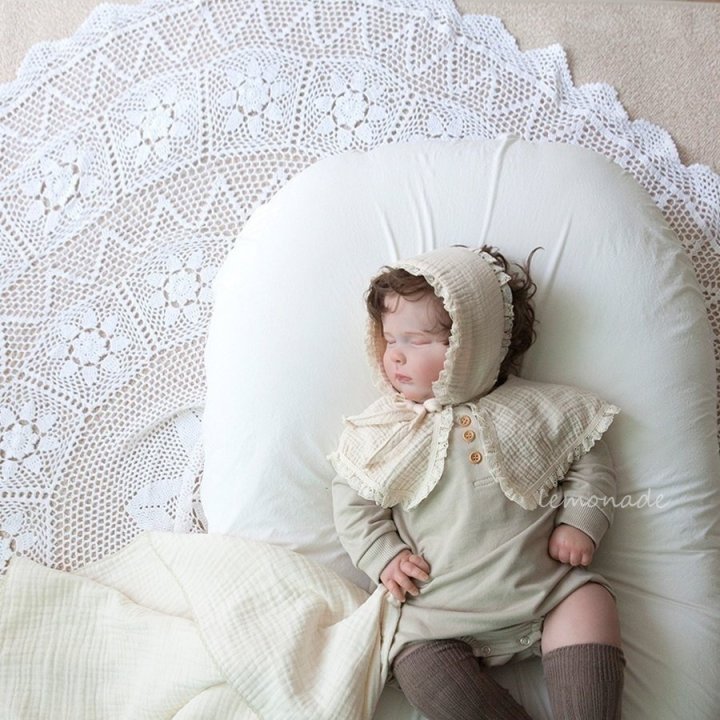 Lemonade - Korean Baby Fashion - #babyclothing - Ginger Bonnet Suit - 9