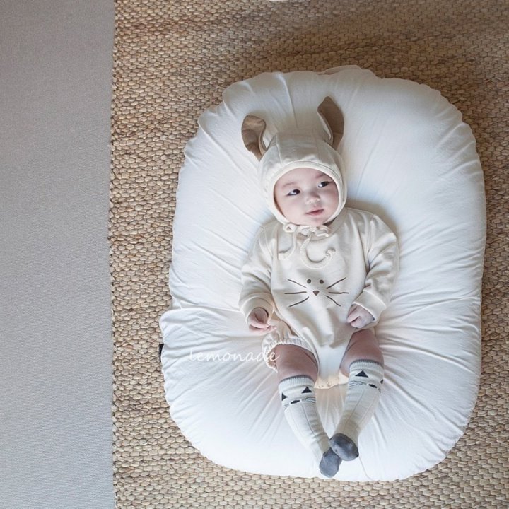 Lemonade - Korean Baby Fashion - #babyclothing - Bunny Bunny Bonnet Suit Set - 10