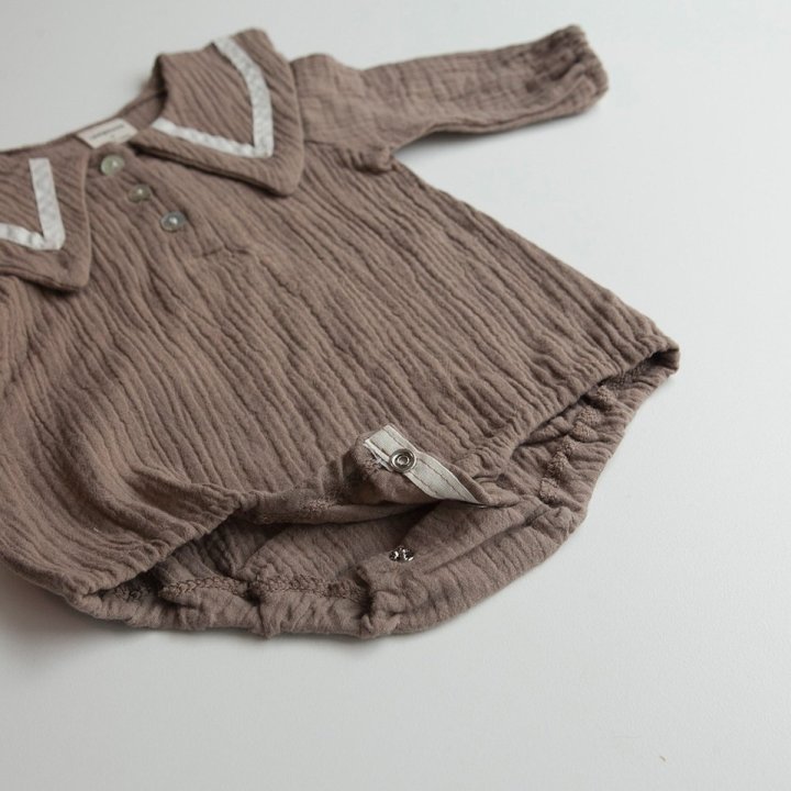Lemonade - Korean Baby Fashion - #babyclothing - Mocha Bonnet Suit - 7