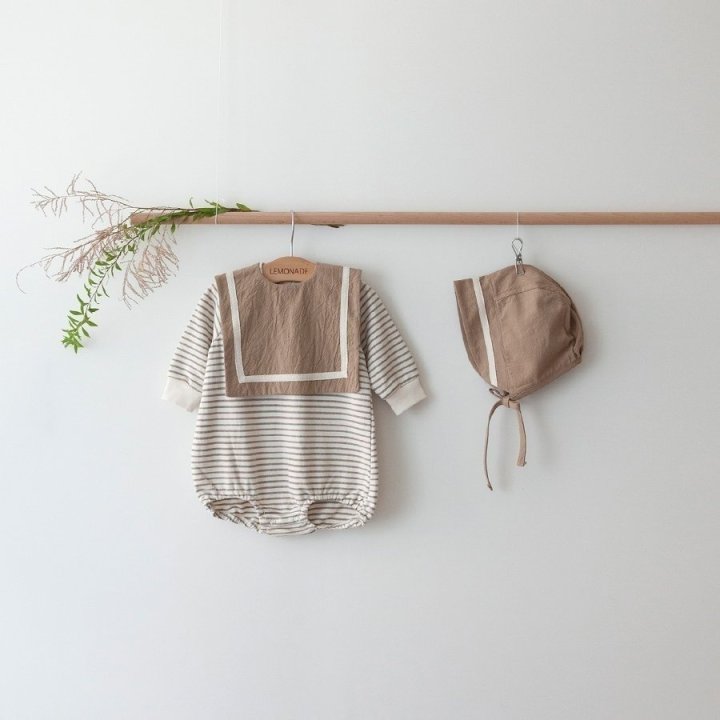 Lemonade - Korean Baby Fashion - #babyclothing - Baro Bonnet Suit - 3
