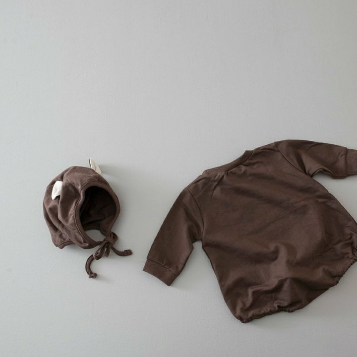 Lemonade - Korean Baby Fashion - #babyboutiqueclothing - Bear Suit Bonnet Suit - 4