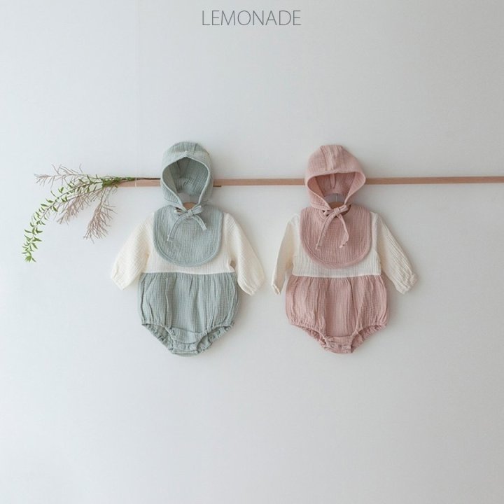 Lemonade - Korean Baby Fashion - #babyclothing - Triple Bonnet Suit