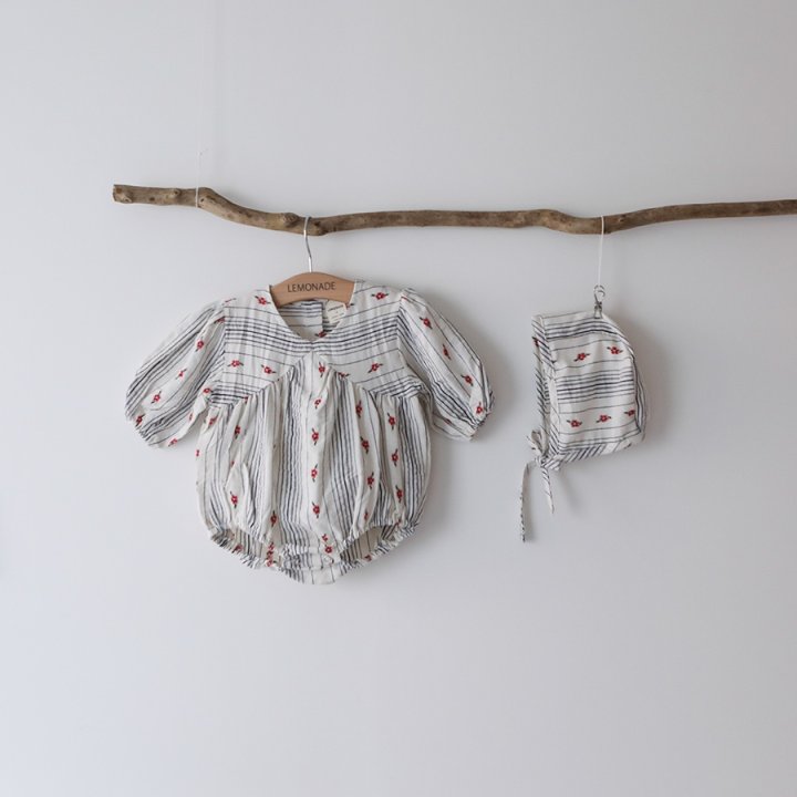 Lemonade - Korean Baby Fashion - #babyfashion - Spring Suit Bonnet Set - 3