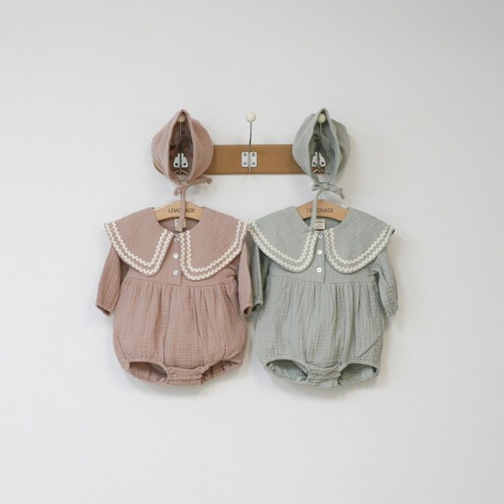Lemonade - Korean Baby Fashion - #babyfashion - Aria Suit Bonnet Set