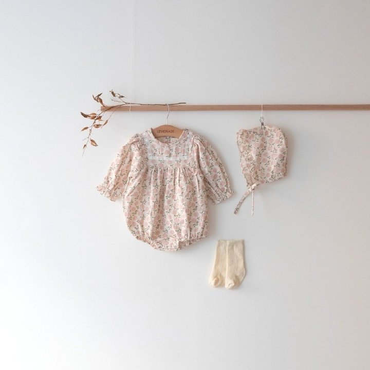 Lemonade - Korean Baby Fashion - #babyfashion - Versailles Suit Bonnet Set - 3