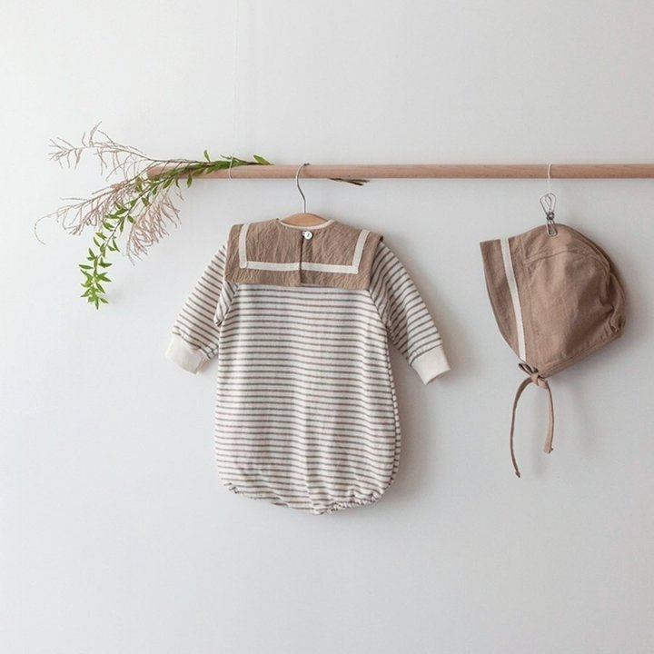 Lemonade - Korean Baby Fashion - #babyclothing - Baro Bonnet Suit - 4