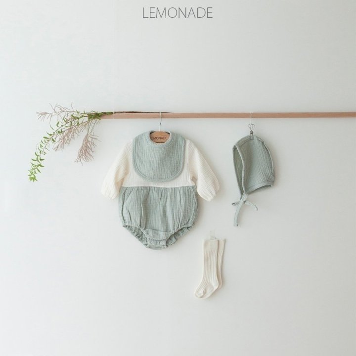 Lemonade - Korean Baby Fashion - #babyfashion - Triple Bonnet Suit - 2