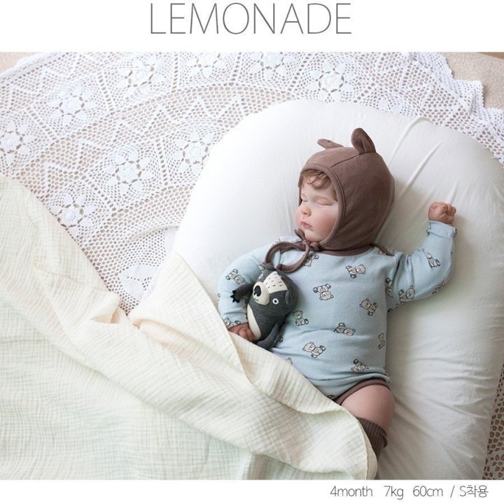Lemonade - Korean Baby Fashion - #babyfashion - Tini Bear Bonnet Suit - 12
