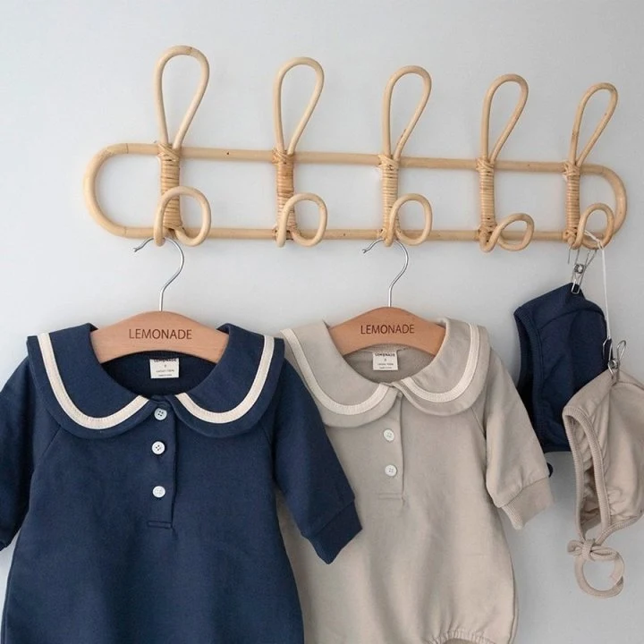 Lemonade - Korean Baby Fashion - #babyfever - Pony Suit Bonnet Set - 2