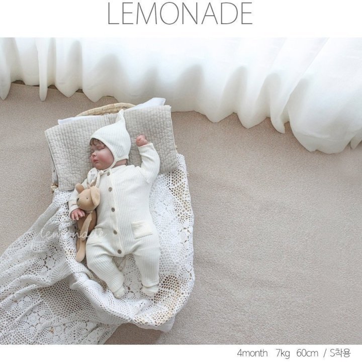 Lemonade - Korean Baby Fashion - #babyfever - Piano Bonnet Suit - 10