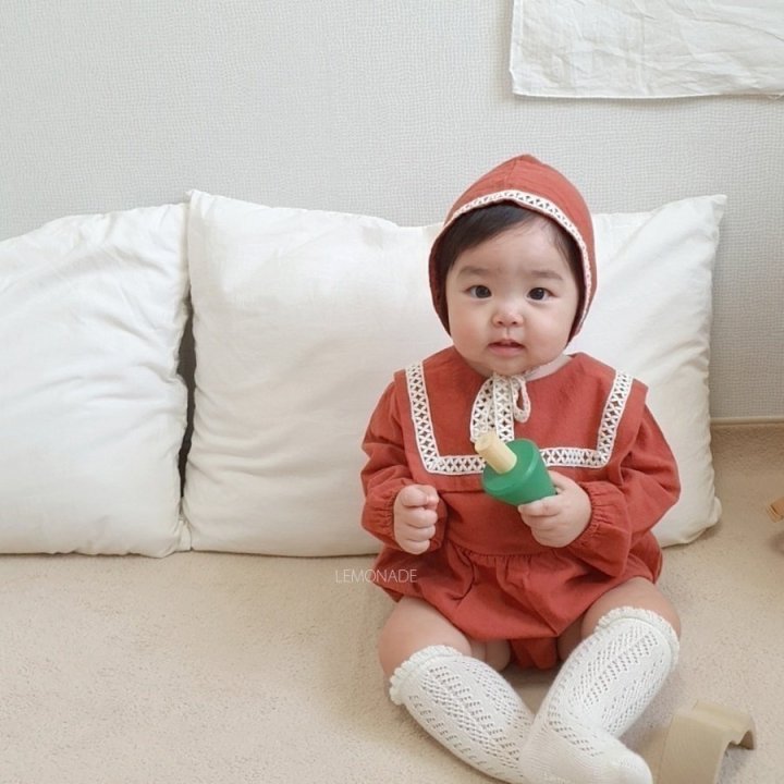 Lemonade - Korean Baby Fashion - #babyfever - Fruits Bonnet Suit - 9