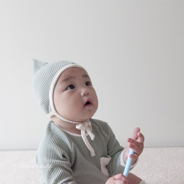 Lemonade - Korean Baby Fashion - #babyfever - Jjojjoni Bonnet Suit - 8
