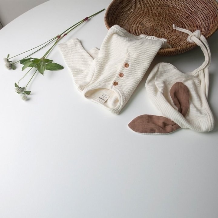 Lemonade - Korean Baby Fashion - #babyfever - Cookie Bonnet Suit - 11