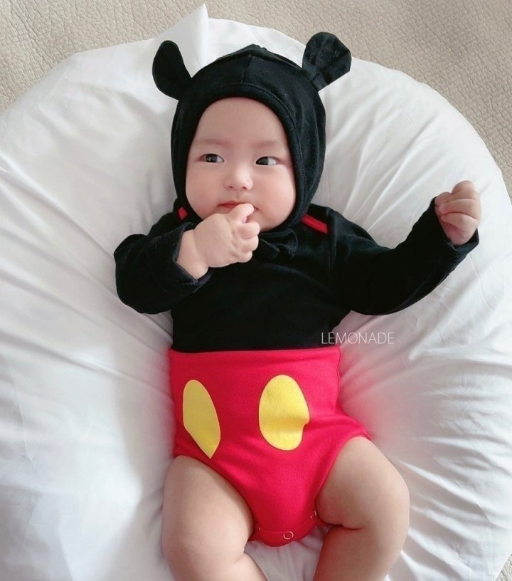 Lemonade - Korean Baby Fashion - #babyfever - M Boy Long Sleeve Bonnet Suit - 9