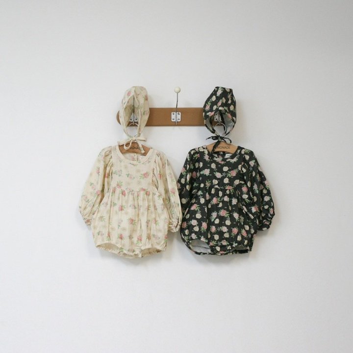 Lemonade - Korean Baby Fashion - #babygirlfashion - Love Me Suit Bonnet Set