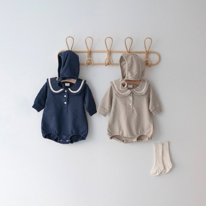 Lemonade - Korean Baby Fashion - #babygirlfashion - Pony Suit Bonnet Set - 3
