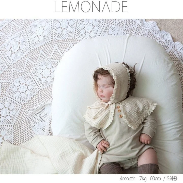 Lemonade - Korean Baby Fashion - #babygirlfashion - Ginger Bonnet Suit - 12