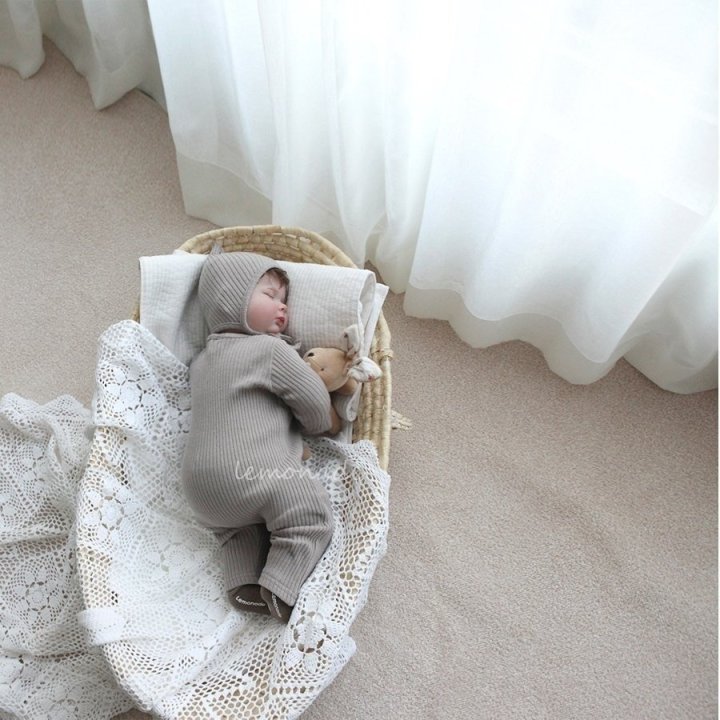 Lemonade - Korean Baby Fashion - #babygirlfashion - Piano Bonnet Suit - 11