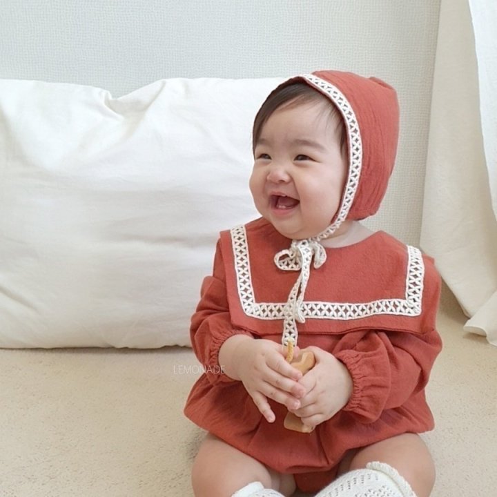 Lemonade - Korean Baby Fashion - #babygirlfashion - Fruits Bonnet Suit - 10