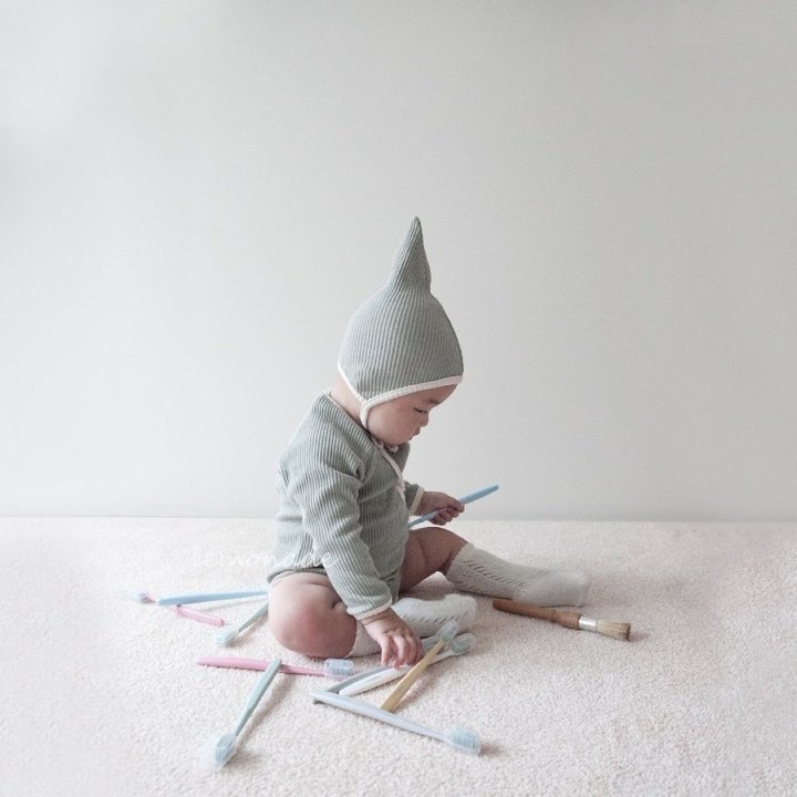 Lemonade - Korean Baby Fashion - #babygirlfashion - Jjojjoni Bonnet Suit - 9
