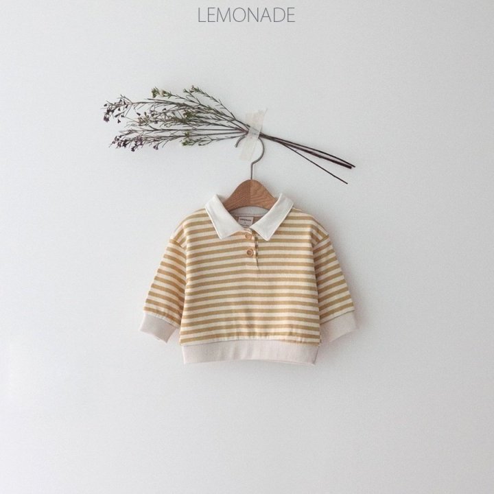 Lemonade - Korean Baby Fashion - #babygirlfashion - Stripe Collar Tee - 6