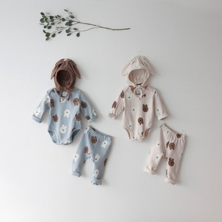 Lemonade - Korean Baby Fashion - #babygirlfashion - Kangchong Suit Top Bottom Set