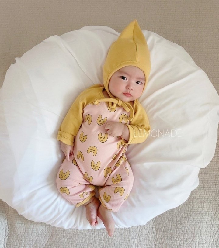 Lemonade - Korean Baby Fashion - #babygirlfashion - Ruby Bonnet Suit - 8