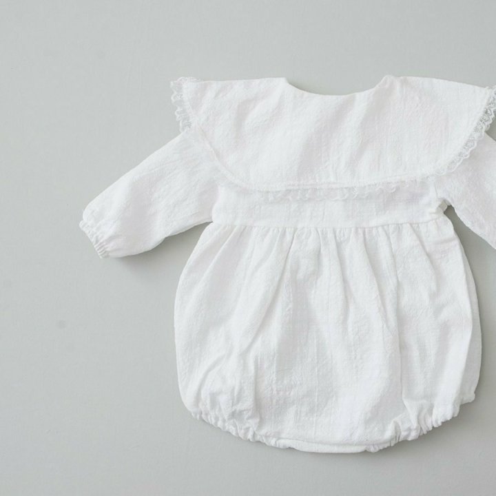 Lemonade - Korean Baby Fashion - #babyfever - Navi Cherry Bonnet Suit - 4