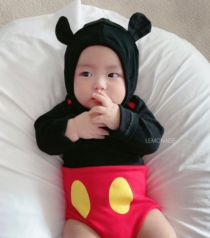 Lemonade - Korean Baby Fashion - #babygirlfashion - M Boy Long Sleeve Bonnet Suit - 10