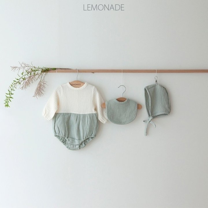 Lemonade - Korean Baby Fashion - #babyfever - Triple Bonnet Suit - 4