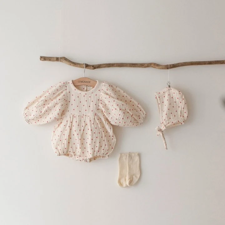 Lemonade - Korean Baby Fashion - #babylifestyle - Eve Suit Bonnet Set - 3