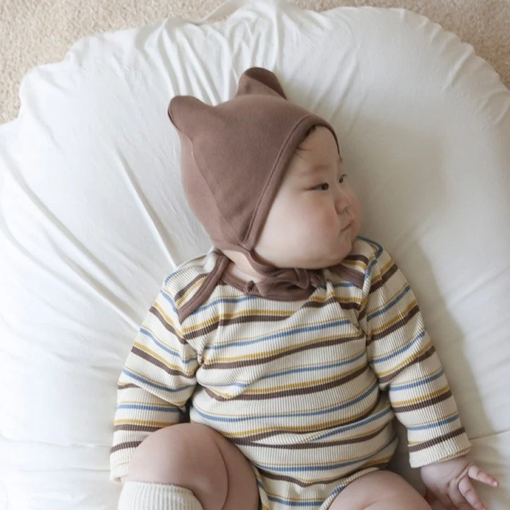 Lemonade - Korean Baby Fashion - #babylifestyle - Como Suit Bonnet Set - 12