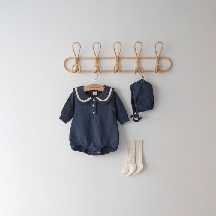 Lemonade - Korean Baby Fashion - #babygirlfashion - Pony Suit Bonnet Set - 4
