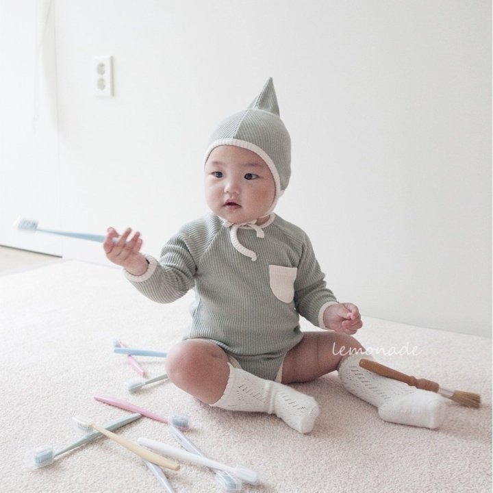 Lemonade - Korean Baby Fashion - #babylifestyle - Jjojjoni Bonnet Suit - 10