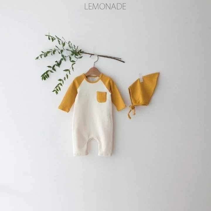 Lemonade - Korean Baby Fashion - #babylifestyle - New Raglan Bonnet Suit - 3