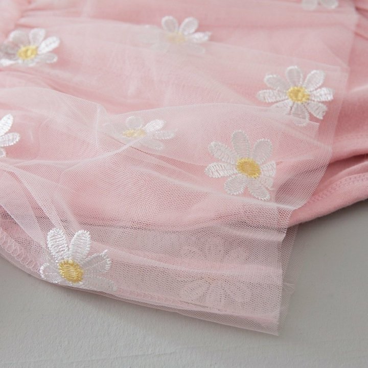 Lemonade - Korean Baby Fashion - #babylifestyle - Dandelion Embroidery Bonnet Suit - 7