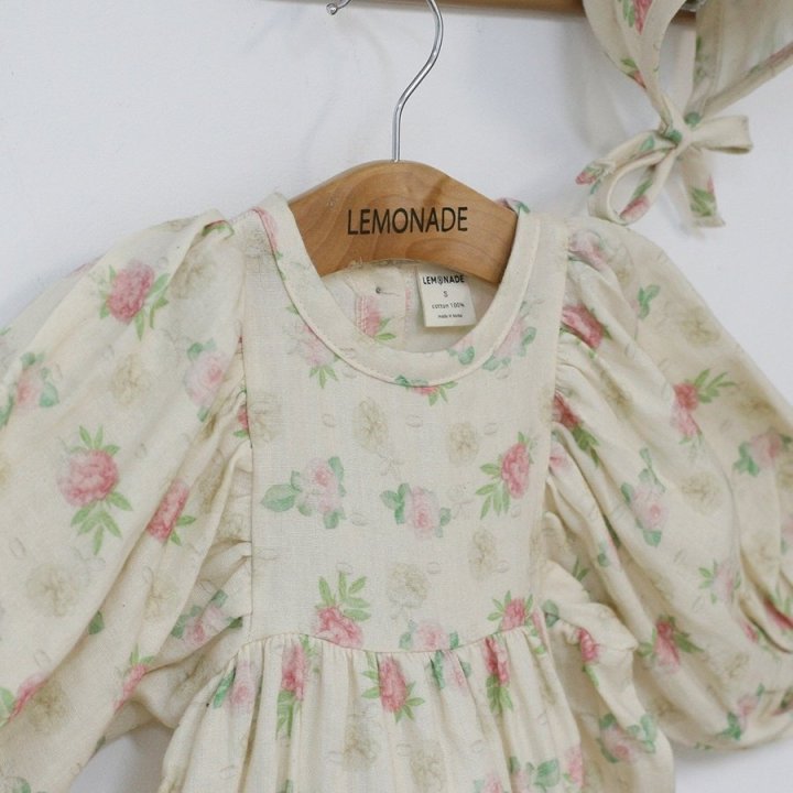 Lemonade - Korean Baby Fashion - #babyoninstagram - Love Me Suit Bonnet Set - 3