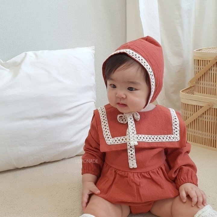 Lemonade - Korean Baby Fashion - #babyoninstagram - Fruits Bonnet Suit - 12