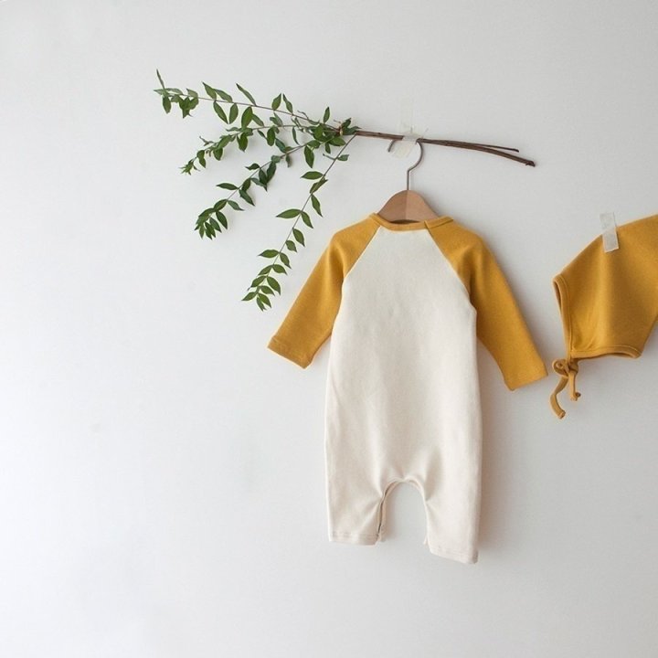 Lemonade - Korean Baby Fashion - #babylifestyle - New Raglan Bonnet Suit - 4