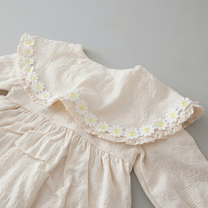 Lemonade - Korean Baby Fashion - #babyoninstagram - Navi Flower Bonnet Suit - 5