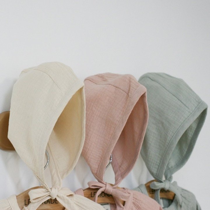 Lemonade - Korean Baby Fashion - #babyootd - Latte Suit Bonnet Set - 3
