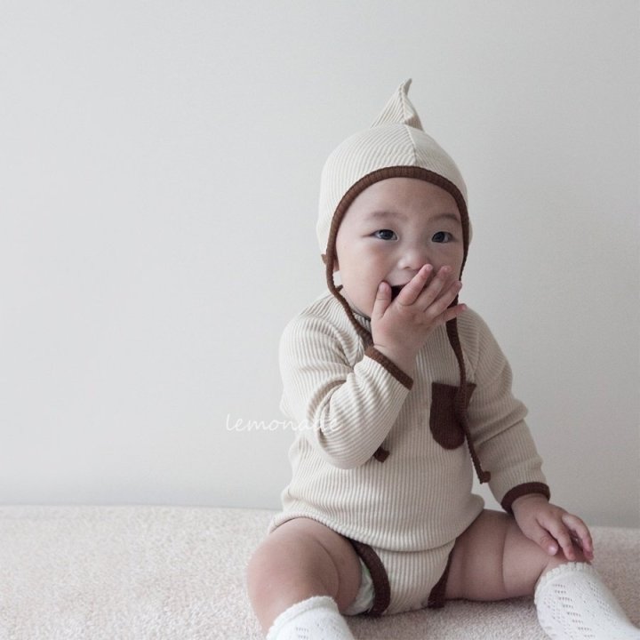Lemonade - Korean Baby Fashion - #babyootd - Jjojjoni Bonnet Suit - 12