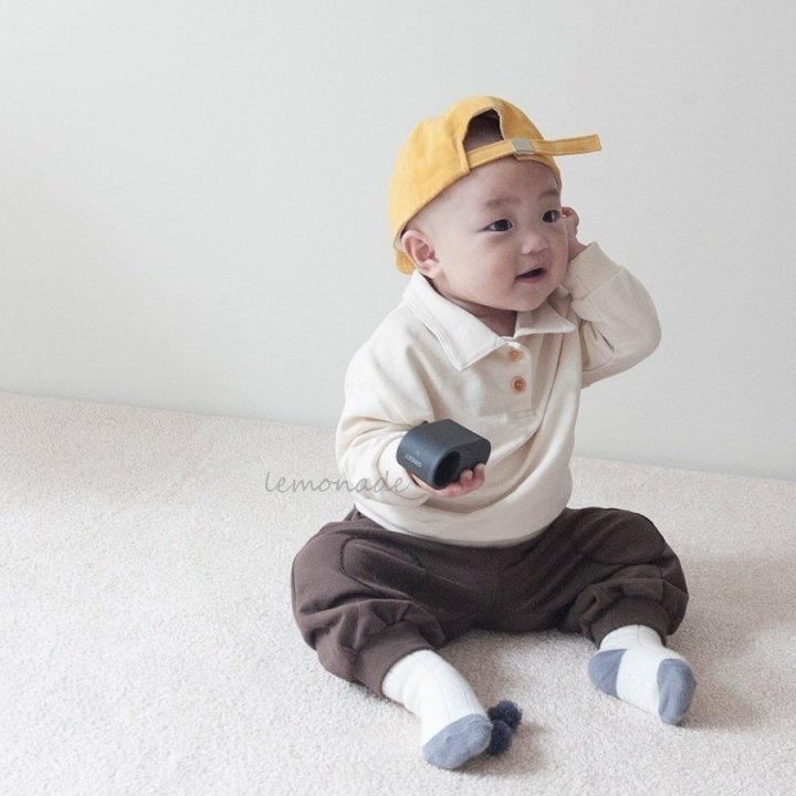 Lemonade - Korean Baby Fashion - #babyootd - Plain Collar Tee - 10