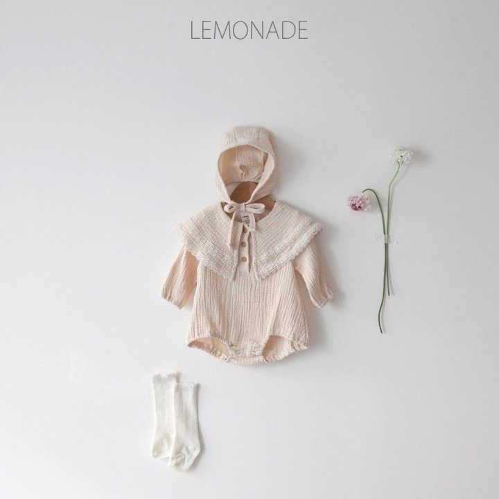 Lemonade - Korean Baby Fashion - #babyootd - Celine Bonnet Suit Set - 2