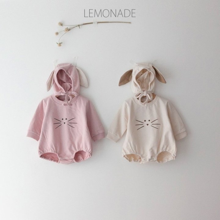 Lemonade - Korean Baby Fashion - #babyootd - Bunny Bunny Bonnet Suit Set