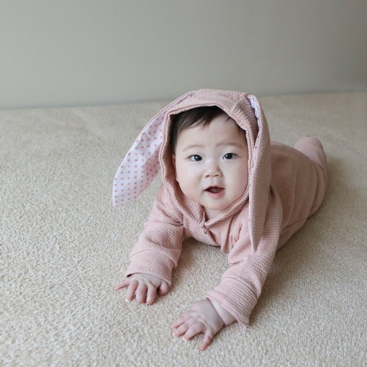 Lemonade - Korean Baby Fashion - #babyoutfit - Hug Rabbit Suit - 12