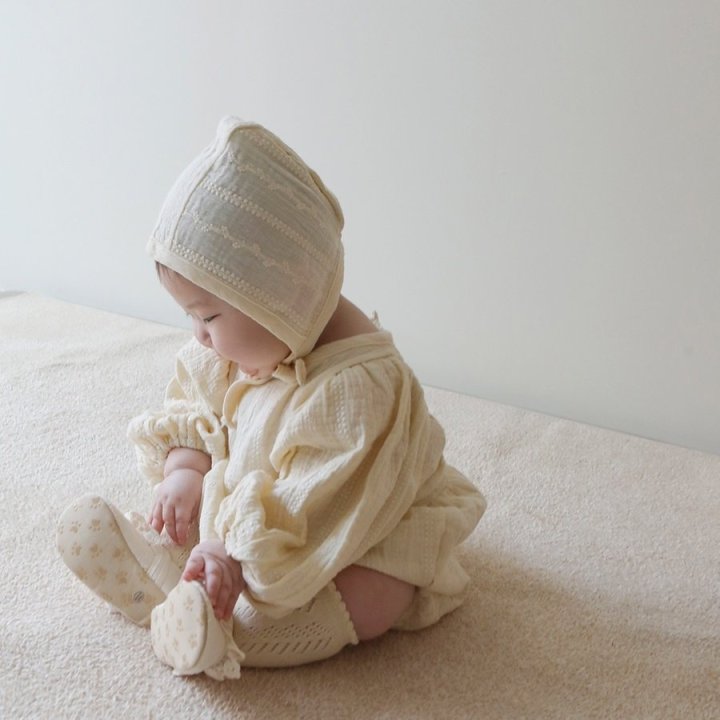 Lemonade - Korean Baby Fashion - #babyoutfit - Kindo Suit Bonnet Set - 12