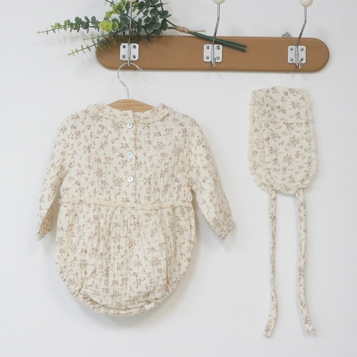 Lemonade - Korean Baby Fashion - #babyoutfit - Angel Suit Bonnet Set - 10